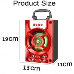 Bluetooth 5.1v Portable PA Speaker With/without Microphone Color Changing LED Light Rechargeable Karaoke Machine Supports TF Card/USB FM , Perfect for Party