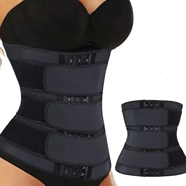 Body Shaper Sweat Waist Trimmer Sauna Belt Sports Neoprene Yoga Gym Workout Pilates Adjustable Durable Weight Loss Tummy Fat Burner Hot Sweat For Women Home Outfits