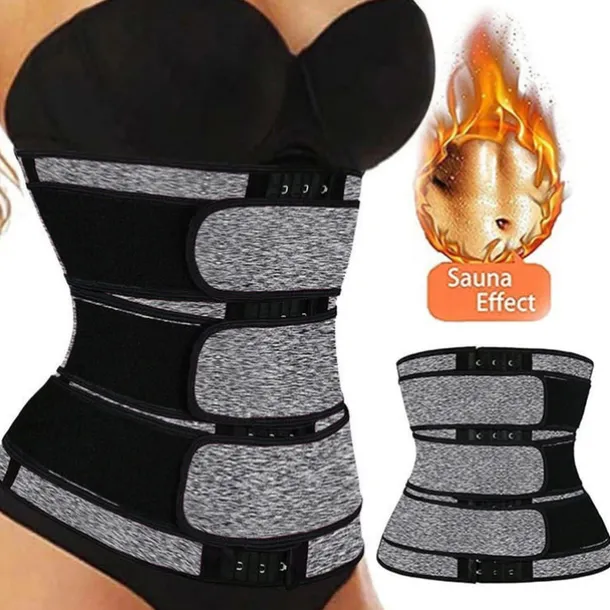 Body Shaper Sweat Waist Trimmer Sauna Belt Sports Neoprene Yoga Gym Workout Pilates Adjustable Durable Weight Loss Tummy Fat Burner Hot Sweat For Women Home Outfits