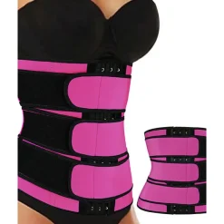 Body Shaper Sweat Waist Trimmer Sauna Belt Sports Neoprene Yoga Gym Workout Pilates Adjustable Durable Weight Loss Tummy Fat Burner Hot Sweat For Women Home Outfits