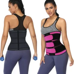Body Shaper Sweat Waist Trimmer Sauna Belt Sports Neoprene Yoga Gym Workout Pilates Adjustable Durable Weight Loss Tummy Fat Burner Hot Sweat For Women Home Outfits