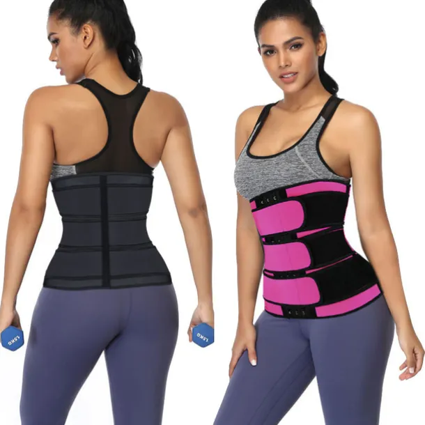 Body Shaper Sweat Waist Trimmer Sauna Belt Sports Neoprene Yoga Gym Workout Pilates Adjustable Durable Weight Loss Tummy Fat Burner Hot Sweat For Women Home Outfits
