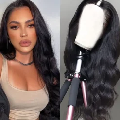 Body Wave V Part Wigs Human Hair No Leave Out Lace Front Wigs Brazilian Virgin Human Hair Wigs For Black Women Upgrade U Part Wigs Full Head Clip In Half Wig V Shape Wigs
