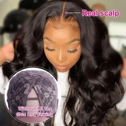 Body Wave V Part Wigs Human Hair No Leave Out Lace Front Wigs Brazilian Virgin Human Hair Wigs For Black Women Upgrade U Part Wigs Full Head Clip In Half Wig V Shape Wigs