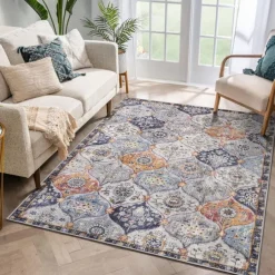 Bohemian Boho Area Rug Kitchen Mat Non-Slip Oil Proof Floor Mat Livingroom Rug Indoor Outdoor Mat Bedroom Decor Bathroom Mat Entrance Rug Door Mat