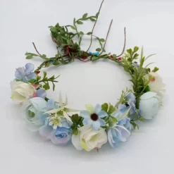 Bohemian Hair Accessories Woodland Wedding Flower Headband Greenery Floral Crown Wreath Photo Prop