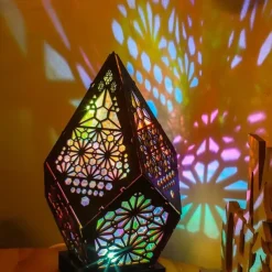 Bohemian LED Light Colorful Starry Sky Projector Night Light Room Decor Romantic Projection Lamp for Children Gifts Table Lamp