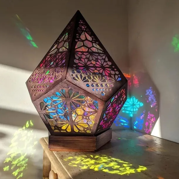 Bohemian LED Light Colorful Starry Sky Projector Night Light Room Decor Romantic Projection Lamp for Children Gifts Table Lamp