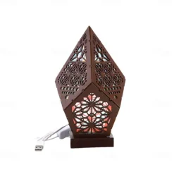 Bohemian LED Light Colorful Starry Sky Projector Night Light Room Decor Romantic Projection Lamp for Children Gifts Table Lamp