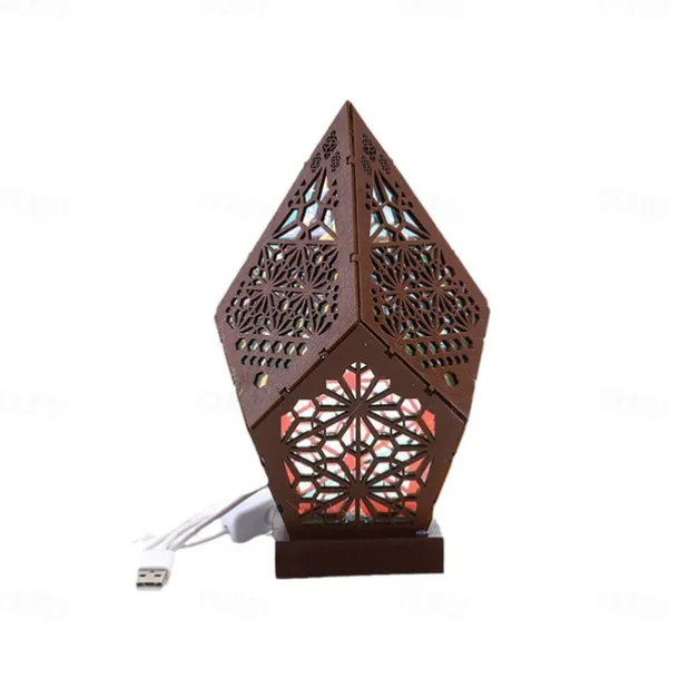 Bohemian LED Light Colorful Starry Sky Projector Night Light Room Decor Romantic Projection Lamp for Children Gifts Table Lamp