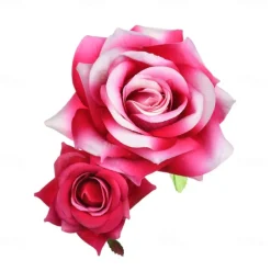 Boho Chic Garland Double Flannel Rose Hair Clips For Women Girl Hair Band Fork Comb Hairpin Flower Jewelry Hair Accessories