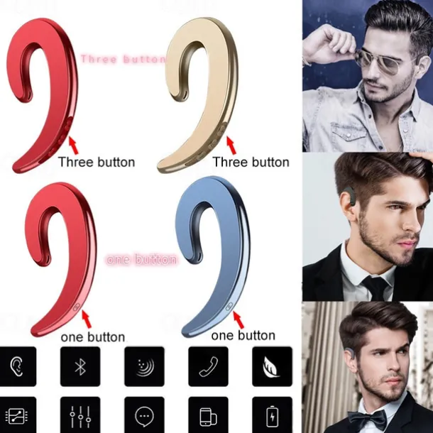 Bone Conduction Bluetooth 5.3 Wireless Headset Stereo Sports Headphone Universal Oreillette Bluetooth 5.3 casque sans fil stro sport casque universel