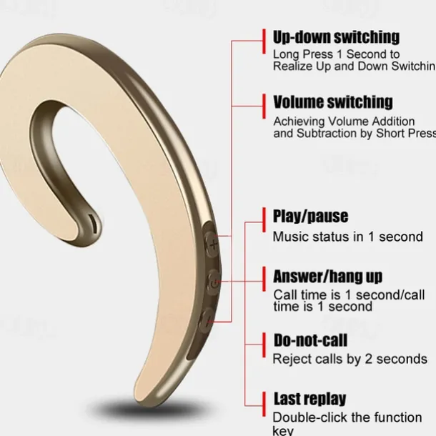 Bone Conduction Bluetooth 5.3 Wireless Headset Stereo Sports Headphone Universal Oreillette Bluetooth 5.3 casque sans fil stro sport casque universel