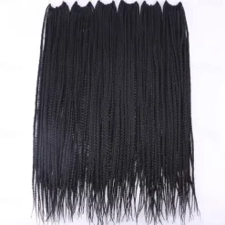 Box Braids Crochet Hair 6 Packs 24 Inch Ombre Dark Roots Honey Blonde 3X Goddess Senegalese Twist Tissage Fiber Kanekalon Braiding Hair Extensions 22 Strands/Pack 100g