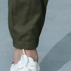 Boy Linen Pants Trousers Pocket Solid Color Breathable Comfort Pants Outdoor Cool Daily Basic Army Green Navy Blue Khaki Mid Waist