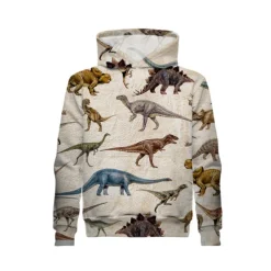 Boys 3D Animal Dinosaur Hoodie Long Sleeve 3D Print Spring Fall Active Sports Fashion Kids 3-13 Years Outdoor Daily Indoor Regular Fit