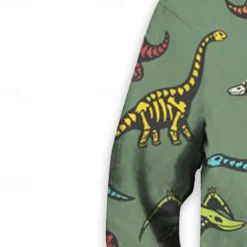 Boys 3D Animal Dinosaur Hoodie Long Sleeve 3D Print Spring Fall Active Sports Fashion Kids 3-13 Years Outdoor Daily Indoor Regular Fit