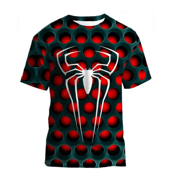 Boys 3D Animal Spider T shirt Short Sleeve 3D Print Summer Spring Active Sports Fashion Kids 3-12 Years Outdoor Daily Indoor Regular Fit