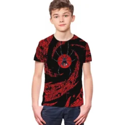 Boys 3D Animal Spider T shirt Short Sleeve 3D Print Summer Spring Active Sports Fashion Kids 3-12 Years Outdoor Daily Indoor Regular Fit