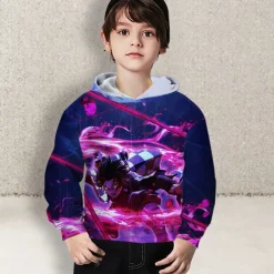 Boys 3D Anime Hoodie Long Sleeve 3D Print Fall Winter Active Sports Fashion Kids 2-12 Years Outdoor Daily Indoor Regular Fit