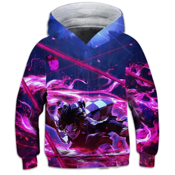 Boys 3D Anime Hoodie Long Sleeve 3D Print Fall Winter Active Sports Fashion Kids 2-12 Years Outdoor Daily Indoor Regular Fit