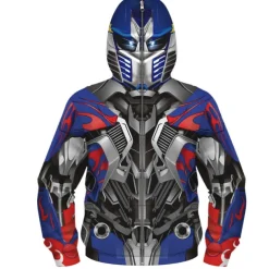 Boys 3D Cartoon Coat Long Sleeve Fall Winter Active Cool Kids 3-10 Years Daily Regular Fit