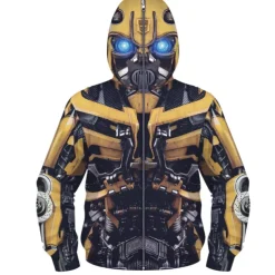 Boys 3D Cartoon Coat Long Sleeve Fall Winter Active Cool Kids 3-10 Years Daily Regular Fit