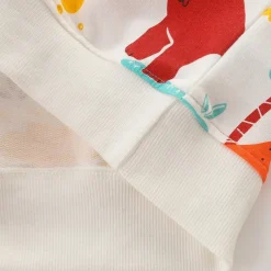 Boys 3D Cartoon Dinosaur Sweatshirt Long Sleeve Spring Fall Fashion Basic Little Kids(4-7ys) 4-7 Years Crew Neck Outdoor Casual Daily Regular Fit