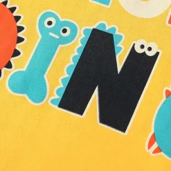 Boys 3D Cartoon Letter T-shirt & Shorts Short Sleeve Summer Active Sports Fashion Kids 4-7 Years Crew Neck Outdoor Vacation Sports Tailored Fit