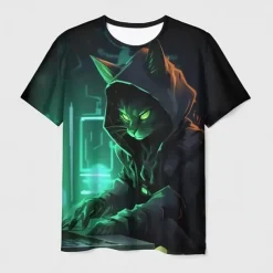 Boys 3D Cat Tee Shirt Short Sleeve 3D Print Summer Active Sports Fashion Polyester Kids 3-12 Years Crew Neck Outdoor Casual Daily Regular Fit