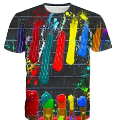 Boys' 3D Color Block T shirt Short Sleeve 3D Print Summer Spring Active Sports Fashion Kids 3-12 Years Outdoor Daily Indoor Regular Fit