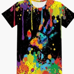 Boys' 3D Color Block T shirt Short Sleeve 3D Print Summer Spring Active Sports Fashion Kids 3-12 Years Outdoor Daily Indoor Regular Fit