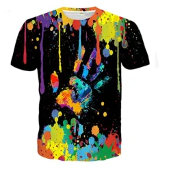 Boys' 3D Color Block T shirt Short Sleeve 3D Print Summer Spring Active Sports Fashion Kids 3-12 Years Outdoor Daily Indoor Regular Fit