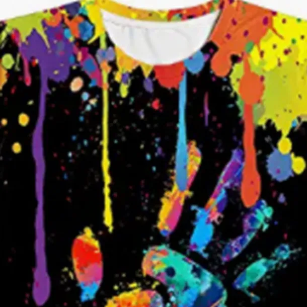 Boys' 3D Color Block T shirt Short Sleeve 3D Print Summer Spring Active Sports Fashion Kids 3-12 Years Outdoor Daily Indoor Regular Fit