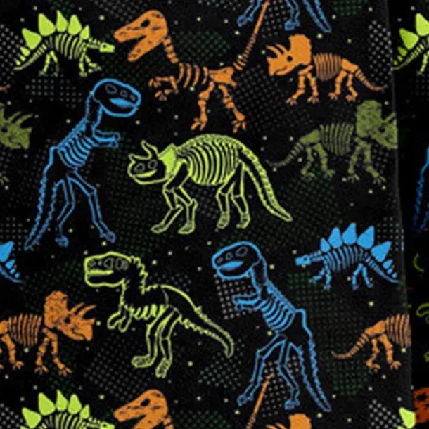 Boys 3D Dinosaur Pajama Sets Long Sleeve 3D Print Fall Winter Active Cool Daily Kids 3-12 Years Crew Neck Home Causal Indoor Regular Fit