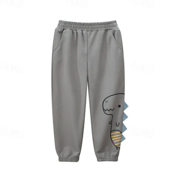 Boys 3D Dinosaur Pants Sweatpants Spring Fall Active Basic Kids 4 years+ Outdoor Sport Casual Regular Fit