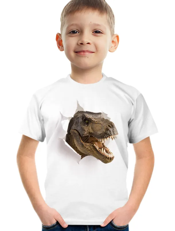 Boys 3D Graphic Animal 3D Print T shirt Tee Short Sleeve 3D Print Summer Active Cute Basic Kids 3-12 Years School