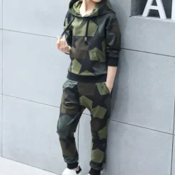 Boys 3D Graphic Camouflage Clothing Set Long Sleeve Spring Fall Daily Basic Kids 3-12 Years Outdoor Indoor Regular Fit