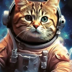 Boys 3D Graphic Cat Astronaut Sweatshirt Long Sleeve 3D Print Summer Fall Fashion Streetwear Daily Kids 3-12 Years Outdoor Casual Daily Regular Fit