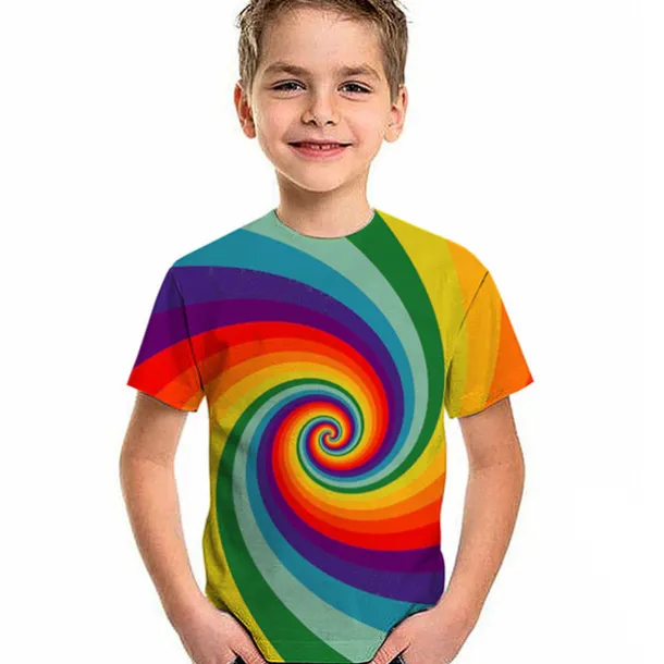 Boys 3D Graphic 3D T shirt Tee Short Sleeve 3D Print Active Kids