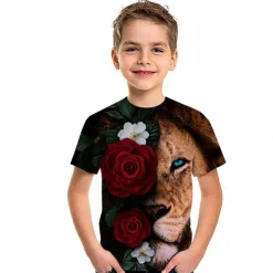 Boys 3D Graphic 3D T shirt Tee Short Sleeve 3D Print Active Kids