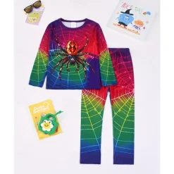 Boys 3D Graphic Spider Pajama Sets Tee & Pants Pajama Sets Long Sleeve 3D Print Fall Winter Active Basic Kids 4 years+ Crew Neck Home Daily Regular Fit