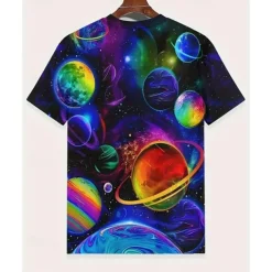 Boys 3D Graphic T shirt Tee Short Sleeve Summer Spring Fashion Basic Kids 4-12 Years Crew Neck Outdoor Casual Daily Regular Fit