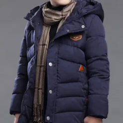 Boys 3D Kids Puffer Jacket Plain Down Jacket Coat Puffer Jacket Long Sleeve Fall Winter Active Cool Kids 4-12 Years Daily Regular Fit