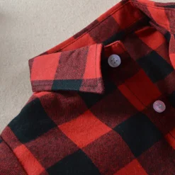 Boys 3D Plaid Shirts Long Sleeve Fall Fashion Casual Kids 3-12 Years School Going out Casual Daily Regular Fit