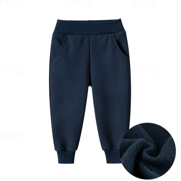 Boys 3D Solid Color Pants Sweatpants Fall Winter Active Basic Kids 4 years+ Outdoor Sport Casual Regular Fit