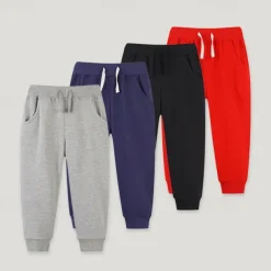 Boys 3D Solid Color Pants Sweatpants Spring Fall Active Basic Kids 4 years+ Outdoor Sport Casual Regular Fit