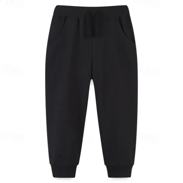 Boys 3D Solid Color Pants Sweatpants Spring Fall Active Basic Kids 4 years+ Outdoor Sport Casual Regular Fit