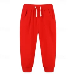 Boys 3D Solid Color Pants Sweatpants Spring Fall Active Basic Kids 4 years+ Outdoor Sport Casual Regular Fit