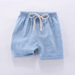 Boys 3D Solid Color Pants Shorts Basic Kids 2-9 Years School